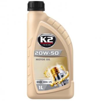 Aceite de motor TEXAR 20W-50 XL, 1 L - Aceite de motor multigrado, viscosidad 20W-50, capacidad 1 litro