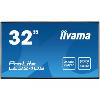 Iiyama ProLite LE3240S-B1 32-Inch Full HD Large Format Display with USB Media Playback and Built-in Speakers - Black