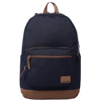 TOTTO Mochila Juvenil Tocax Azul Navy Blazer con Porta PC de 14, modelo Tocax, 2 compartimentos, bolsillo con organizador y porta móvil, bolsillo para botella, espaldar ergonómico, estampado Navy