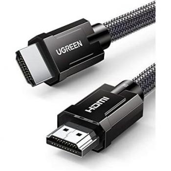 UGREEN HDMI Cable 2.1 8K 60Hz 4K 120Hz 48Gbps Ultra High Speed UHD Dolby Vision HDR eARC Dolby Atmos HDCP 2.2 Video Lead Compatible with PS5 PS4 Xbox One TV Switch DVD Monitor Soundbar