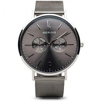 Bering Classic Men's Watch 40mm Grey with Milanese Band 14240-308