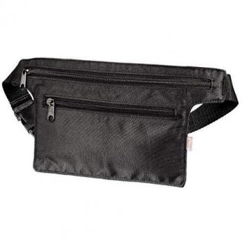 Hama Geldkatze, Schwarz Cartera para pasaporte, 18 cm, Negro