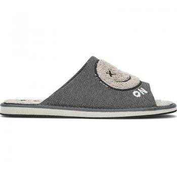 PANTUFLAS VULLADI DET 9571 GRIS - Calzado de casa para Hombre, diseño cómodo y acogedor, material suave y duradero, suela antideslizante