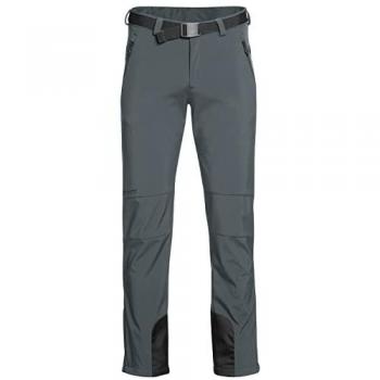 Maier Sports Men's Tech Softshell Pants, Size 58, Windproof and Stretchable, Gray