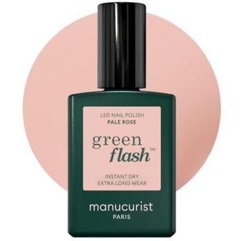 Manucurist Green Flash LED Gel Nail Lacquer Esmalte de Uñas 15 ml - FBDAD1 - Blanc y Pale Rose