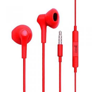 Auriculares 3,5 MM Cool Bora Stereo con Micro Rojo
