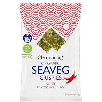 Snack de Alga Nori Tostada con Sabor a Chili Sin Gluten Bio 4g
