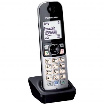 Panasonic KX-TGA681EXB - Teléfono Dect Supletorio Adicional en Color Negro, Incluye Cargador (Versión Importada)