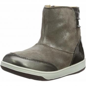 Geox B NEW FLICK GIRL B Botas Bebé-Niñas, Gris