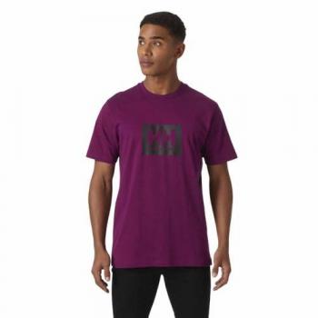 Camiseta de Manga Corta Helly Hansen Box T Violeta Oscuro - XL