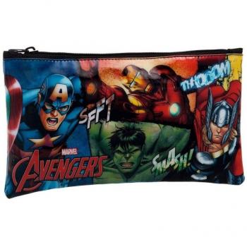 Marvel Avengers Neceser de Viaje, 0.76 Litros, Color Negro