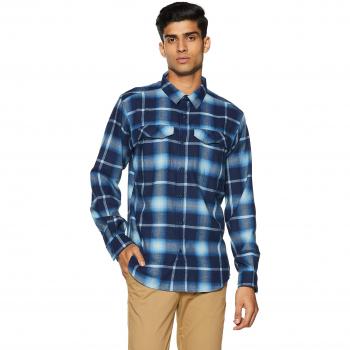 Columbia Silver Ridge Camisa, Hombre, Azul
