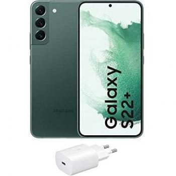 Samsung Galaxy S22+ 5G + Cargador – Teléfono Móvil libre, 128 GB, Smartphone Android, Color Verde
