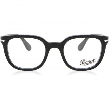 Persol PO3263V 95 Men's Eyeglasses Black Size 52 - Frame Only with Blue Light Block Available