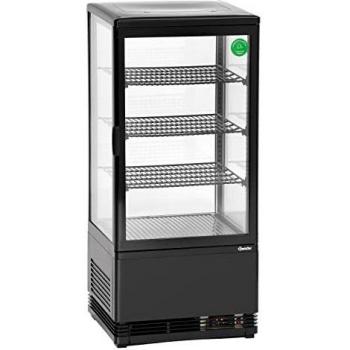 Frigo Vitrine à Poser - Noire 78 litres - Bartscher