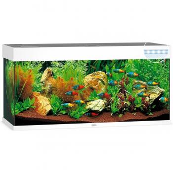 Acuario Juwel Rio LED 240 Blanco - Acuario de agua dulce, capacidad de 240 litros, iluminación LED integrada, dimensiones: 121 x 41 x 50 cm, filtro interno Bioflow y calefactor incluido