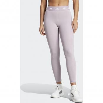 Mallas de mujer 7/8 Techfit adidas en color morado para entrenamiento fitness