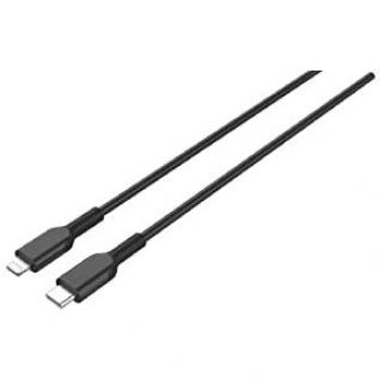 Cable de carga y sincronización USB-C a Lightning MFI certificado, 1 m, negro