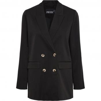 Blazer Oversize Negro para Mujer Pieces Thelma