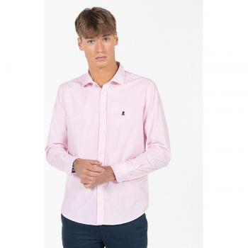Camisa El Pulpo Microraya Rosa Para Hombre