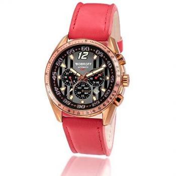 Bobroff Men's Analog Automatic Watch with Leather Strap BF0016V2-S011 (42mm)