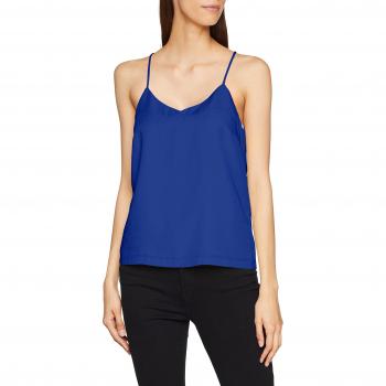 SELECTED FEMME Slfzoe Strap Top B, Camiseta sin Mangas para Mujer, Azul