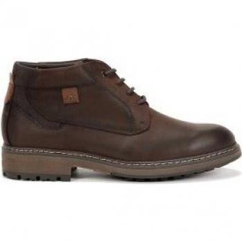 Botines de piel F1593 Marrón oscuro Fluchos
