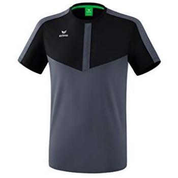 Erima Child's Squad Short Sleeve T-shirt Black/Slate Grey 152 cm Male