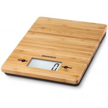 Soehnle 66308 Digitale Küchenwaage Bamboo Báscula de Cocina, bambú, Naturaleza, 25x22x18 cm
