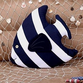 Ology(R)- 43x40cm 3D peces raya almohada Throw Sofá Náutico Oficina incluyen almohada cojín interior