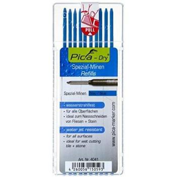 Pica-Marker Dry - Pack de 10 Minas Especiales (con Blister) Color Azul