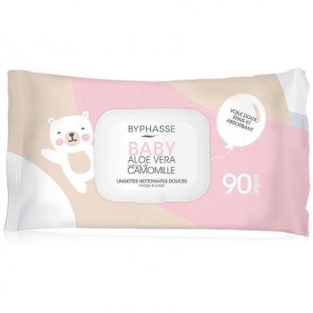 Byphasse Toallitas Limpiadoras Bebé con Aloe Vera y Camomila 90 unidades