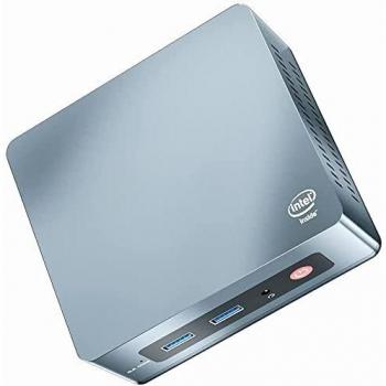 Beelink Mini PC GK35 with Intel Procesador J3455 Windows 10 Pro, Mini Ordenador 8G DDR3/128G SSD, 4K HD, BT4.0, Doble Puerto HDMI, Dual WiFi 2.4G/5G, Gigabit Ethernet, Mini Ordenador de sobremesa