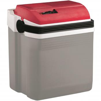 EZetil E28 Nevera portátil termoeléctrica 12V, color plata/rojo