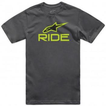 Camiseta Alpinestars Ride 4.0 CSF Carbón-Lima-Negro