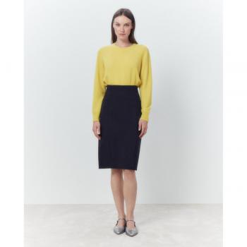 Falda midi de punto roma para mujer