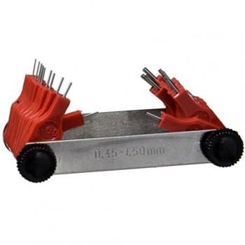 VOGEL 472201 - Juego calibres para inyectores - Pasos 0,45-1,5 mm
