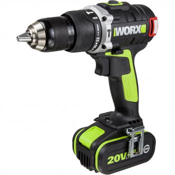 Worx WU309 - Taladro Atornillador Percutor Brushless. 2 Baterías Li-Ion 20V-5,0Ah