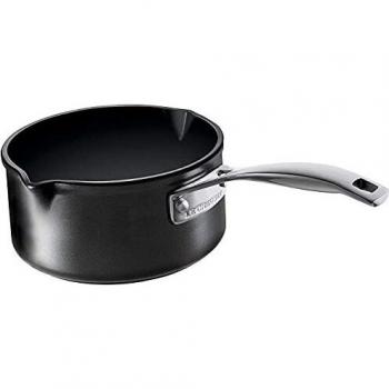 Le Creuset Cazo vertedor de aluminio antiadherente, Ø 16 cm, Libre de PFOA, Para todas las fuentes de calor, incluso la inducción, Antracita/Plateado