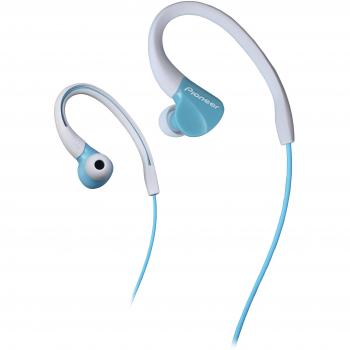 Auriculares Deportivos Pioneer SE-E3-GR, Estéreo, Tipo Clip, Resistente al Agua IPX-2, Color Azul Agua Marina