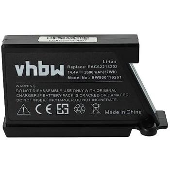 Batería Recargable Compatible con Aspiradora Robot LG HOM-BOT VR6180VMNC, VR6270, VR62701LV, VR63409LV (2600 mAh, 14.4 V, Li-Ion)
