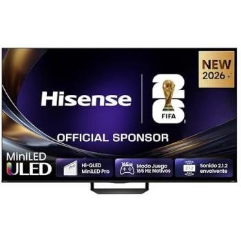 Hisense Smart TV MiniLED 65 4K UHD 165Hz Pro con Dolby Atmos, VIDAA OS y Modo Juego