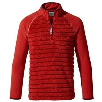 Craghoppers Maddiston - Forro Polar con Media Cremallera para niños, Infantil, Color Maple Red, tamaño 11-12 años