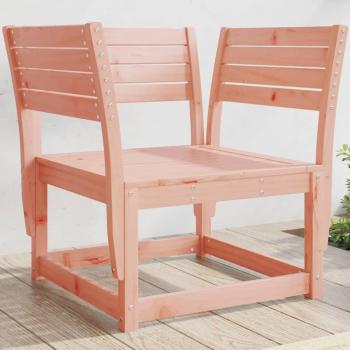 Silla de jardín en madera maciza de Douglas 83x73x78 cm Marrón