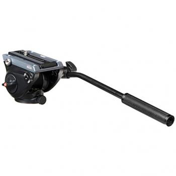 Manfrotto MVH500AH - Rótula para trípode Negro y Rojo