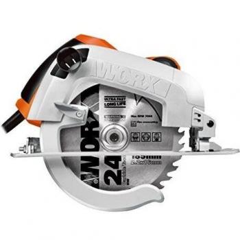 Sierra circular 1.600W Worx | WX445 | Guía láser, base de aluminio, corte a bisel hasta 51º