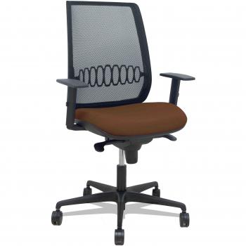 Silla de Oficina Alares con malla negra y brazos regulables