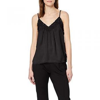 Vero Moda Vmamy Lace Singlet Noos Blusas, Black, M para Mujer