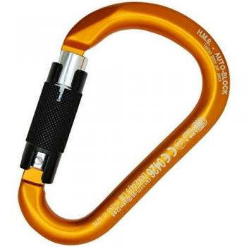 Desconocido Kong H.M.S. osquetón Aluminio autoblock-anodizado Mosquetón, Adultos Unisex, Naranja