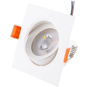 Foco Downlight LED 7W 630Lm 6000ÂºK Rectangular Basculante 40.000H